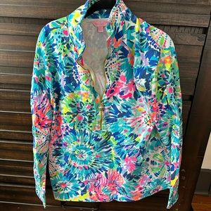 Lilly Pulitzer Half Zip Skipper Popover